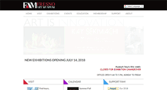 Desktop Screenshot of fresnoartmuseum.org